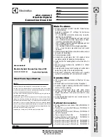 Предварительный просмотр 1 страницы Electrolux air-o-convect Electric Hybrid Convection Oven 202 Manual