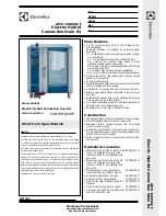 Electrolux air-o-convect Electric Hybrid Convection Oven 81 Short Form Specification preview