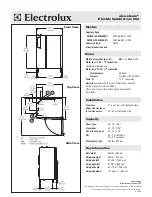 Preview for 2 page of Electrolux Air-O-Steam 267085 Specification Sheet