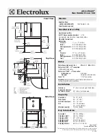 Preview for 2 page of Electrolux Air-O-Steam 267553 Specification Sheet