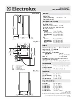 Preview for 2 page of Electrolux Air-O-Steam 267554 Specification Sheet