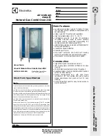 Electrolux air-o-steam class B Natural Gas Combi Oven 202 Specification Sheet предпросмотр