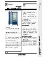 Preview for 1 page of Electrolux air-o-steam class B Natural Gas Combi Oven 202 Specifications