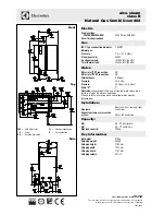 Preview for 2 page of Electrolux air-o-steam class B Natural Gas Combi Oven 202 Specifications