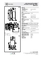 Предварительный просмотр 3 страницы Electrolux AOS202GKD1 Specifications