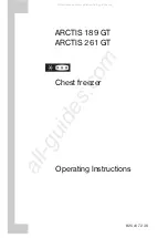 Electrolux ARCTIS 189 GT Operating Instructions Manual preview