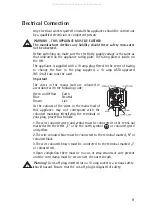 Предварительный просмотр 9 страницы Electrolux ARCTIS 189 GT Operating Instructions Manual