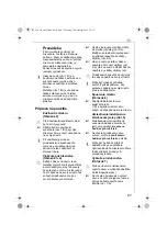Предварительный просмотр 97 страницы Electrolux ASM550 Instruction Book