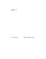 Preview for 1 page of Electrolux B3011-5 User Manual