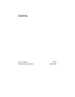 Electrolux B890905 User Manual preview
