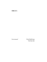 Preview for 1 page of Electrolux B9820-5 User Manual