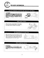 Preview for 14 page of Electrolux BCCHS-7E Instruction Manual