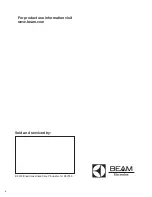 Preview for 8 page of Electrolux BEAM Alliance Solaire Manual