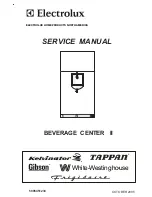 Предварительный просмотр 1 страницы Electrolux BEVERAGE CENTER II Service Manual