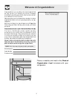 Предварительный просмотр 2 страницы Electrolux BRT21R6AB3 Use & Care Manual