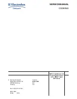 Preview for 1 page of Electrolux Built-in appliances Service Manual