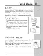 Предварительный просмотр 35 страницы Electrolux Built-In Dishwasher Use & Care Manual