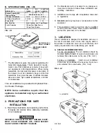 Preview for 3 page of Electrolux CAL136.206 Installation & Operating Instructions Manual