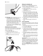 Предварительный просмотр 22 страницы Electrolux CALIMA EWFM 14480 W User Manual