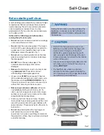 Предварительный просмотр 47 страницы Electrolux CEI30EF5GBA Use & Care Manual