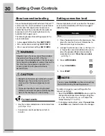 Preview for 30 page of Electrolux CEI30EF5GS Use And Care Manual