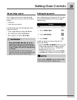 Preview for 31 page of Electrolux CEI30EF5GS Use And Care Manual