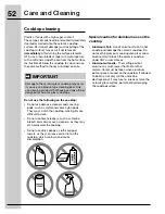 Preview for 52 page of Electrolux CEI30EF5GS Use And Care Manual