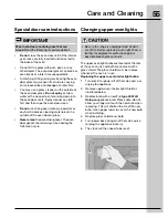 Preview for 55 page of Electrolux CEI30EF5GS Use And Care Manual