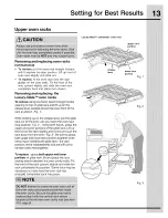 Предварительный просмотр 13 страницы Electrolux CEI30EF5GSE Use & Care Manual