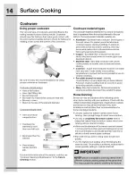 Предварительный просмотр 14 страницы Electrolux CEI30EF5GSE Use & Care Manual