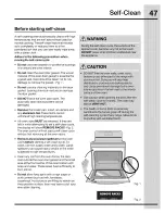 Предварительный просмотр 47 страницы Electrolux CEI30EF5GSE Use & Care Manual