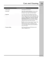 Preview for 55 page of Electrolux CEW30EF6GBA Use & Care Manual