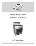 Preview for 1 page of Electrolux CEW30GF6GSE Installation Instructions Manual