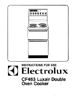 Electrolux CF463 Instructions For Use Manual preview