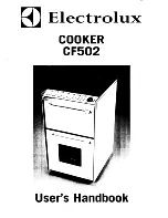 Preview for 1 page of Electrolux CF502 User Handbook Manual