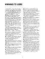 Preview for 4 page of Electrolux CF502 User Handbook Manual