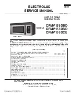 Предварительный просмотр 1 страницы Electrolux CFMV156DBD Service Manual