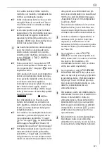 Preview for 91 page of Electrolux CG 6400 Operating Instructions Manual