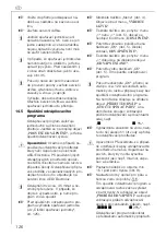 Preview for 126 page of Electrolux CG 6400 Operating Instructions Manual