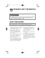 Предварительный просмотр 3 страницы Electrolux CGLMV168 Use & Care Manual