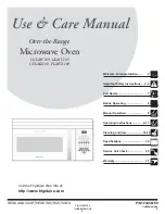 Preview for 1 page of Electrolux CGLMV169 Use & Care Manual