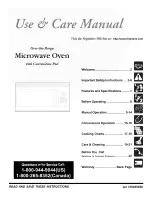 Предварительный просмотр 1 страницы Electrolux CMWV150KBA Use & Care Manual