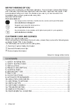 Preview for 2 page of Electrolux COE7P31B User Manual