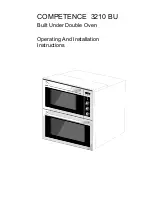 Electrolux COMPETENCE 3210 BU Operating And Installation Instructions preview