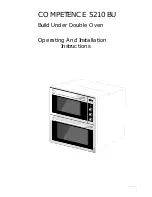 Preview for 1 page of Electrolux COMPETENCE 5210 BU Operating And Installation Instructions