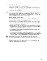 Preview for 25 page of Electrolux COMPETENCE E1100-4 User Information