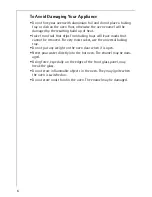 Preview for 6 page of Electrolux COMPETENCE E3101-1 Operating Instructions Manual