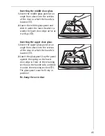 Preview for 45 page of Electrolux COMPETENCE E3101-4 Operating Instructions Manual