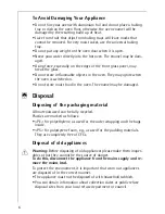 Preview for 6 page of Electrolux COMPETENCE E4000-1 Operating Instructions Manual