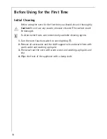 Preview for 10 page of Electrolux COMPETENCE E4000-1 Operating Instructions Manual